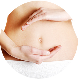 여성 복부 비주얼 이미지